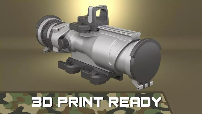 Airsoft Trijicon 6x48 Dual Illuminated ACOG Optic Hollow body