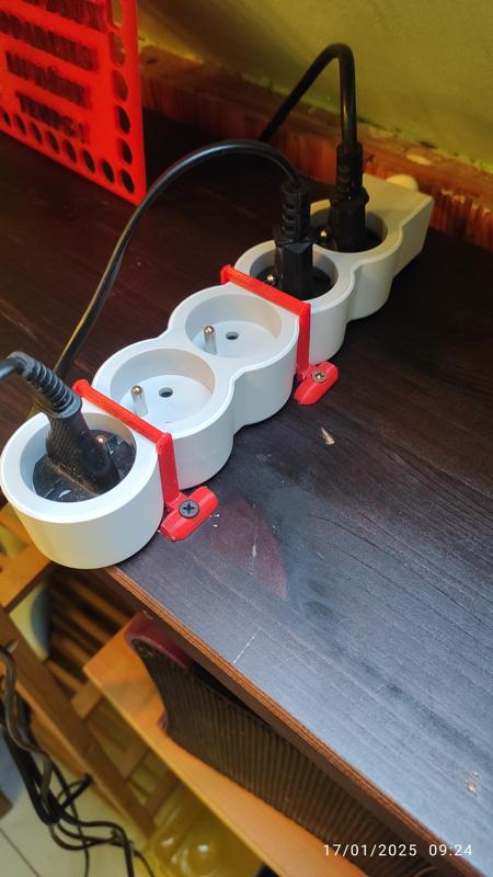 Fixing for LEGRAND power strips