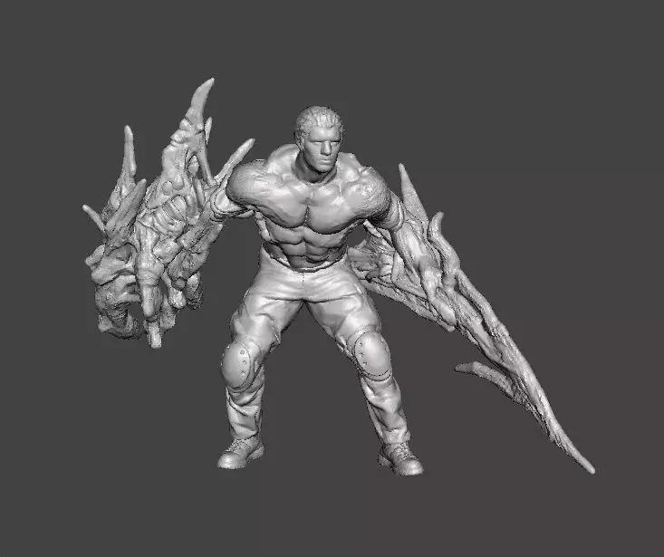 RE4 MUTATED KRAUSER MINIATURE MODEL HORROR FANTASY GAMES RPG DND