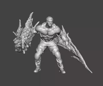 RE4 MUTATED KRAUSER MINIATURE MODEL HORROR FANTASY GAMES RPG DND