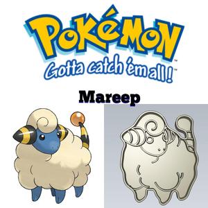 AMAZING POKEMON Mareep COOKIE CUTTER STAMP CAKE DECORATING