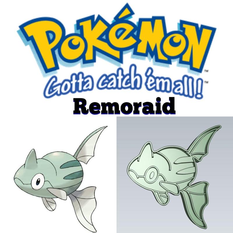 AMAZING POKEMON remoraid COOKIE CUTTER STAMP CAKE DECORATING