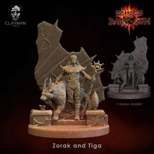 Zorak and Tiga - 32mm - 75mm - 180mm
