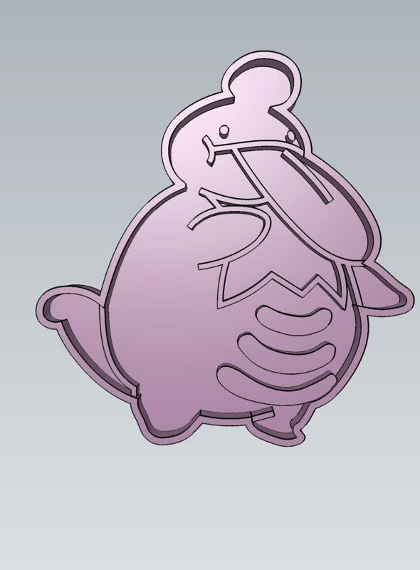 Amazing Pokemon Lickilicky Cookie Cutter Stamp Cake Decorating