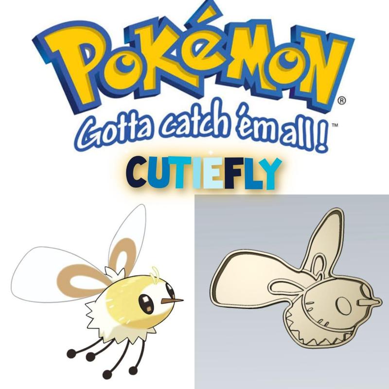 AMAZING POKEMON cutiefly COOKIE CUTTER STAMP CAKE DECORATING