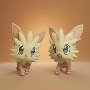 Pokemon - Lillipup with 2 poses