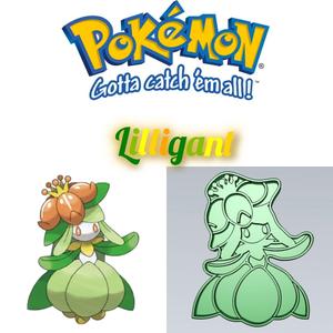 AMAZING POKEMON lilligant COOKIE CUTTER STAMP CAKE DECORATING