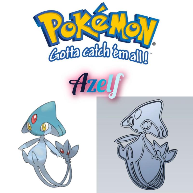AMAZING POKEMON azelf COOKIE CUTTER STAMP CAKE DECORATING