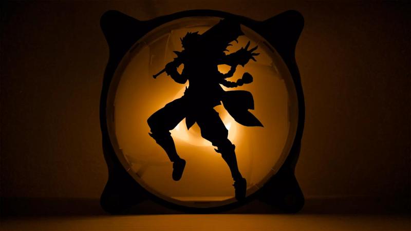 Genshin Impact Arataki Itto PC fan cover