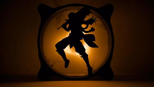 Genshin Impact Arataki Itto PC fan cover