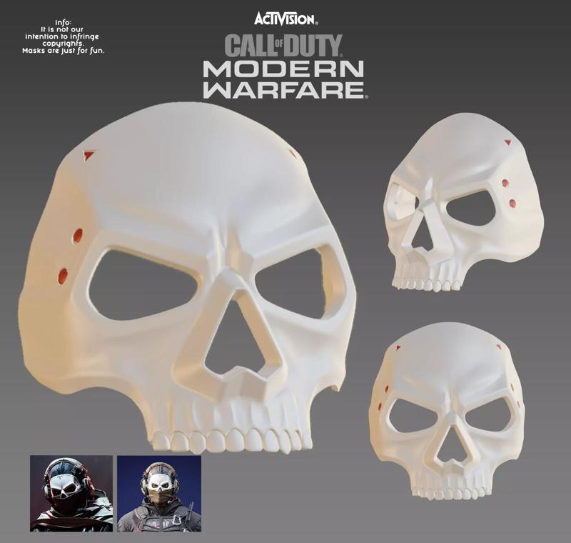 Ghost Mask Cosplay Holloween Call of Duty Modern Warfare