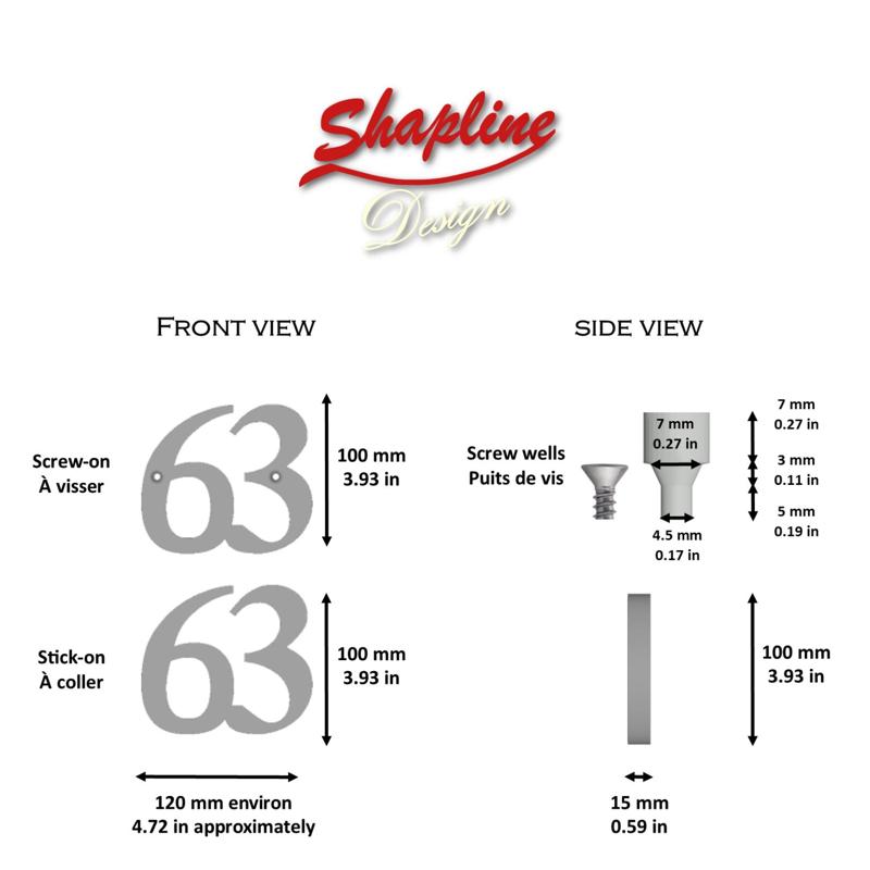 House number, house numbered N°63