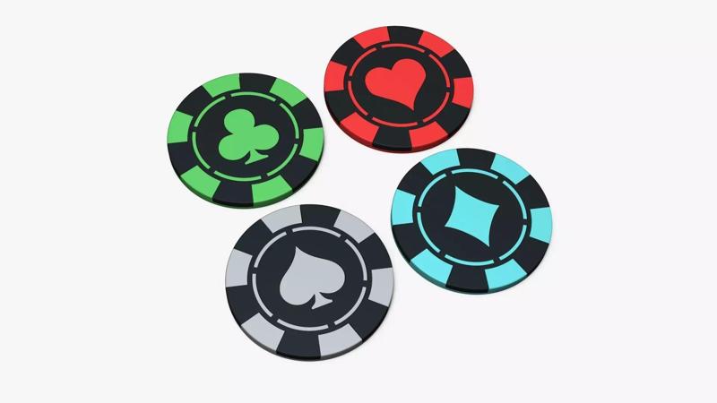 04 Poker Chips Kit - Dual Color - Easy to Print