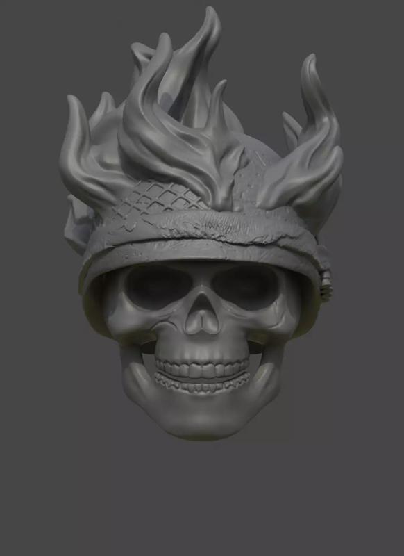 Ghost Rider 44 headsculpt  6 inch