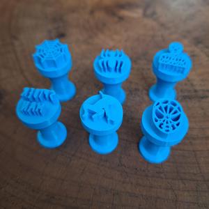 Spider-Man Brigadeiro Stamps STL – 2cm Cookie & Candy Stamp Set for 3D Printing