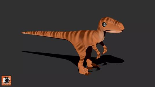 Velociraptor Raptor Cartoon Dinosaur