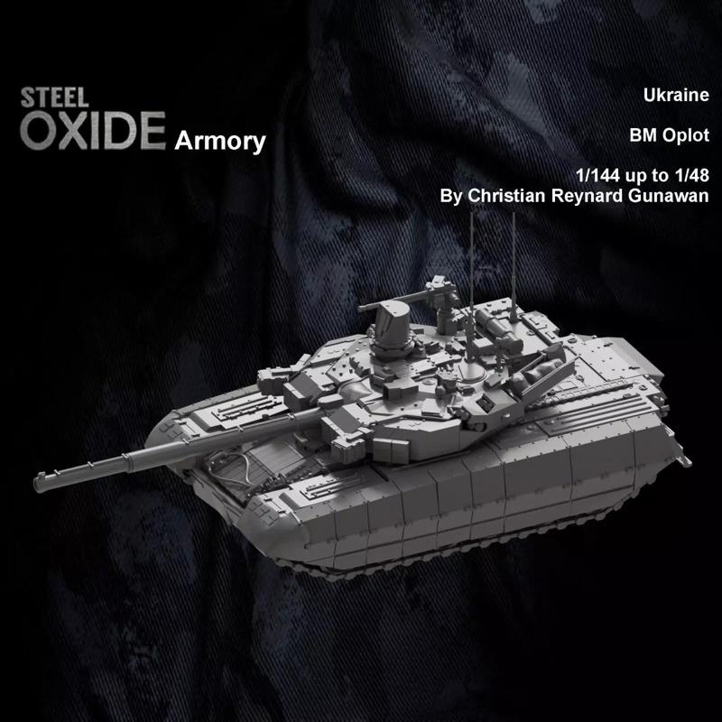 Ukraine T-84 BM Oplot for 3D printing