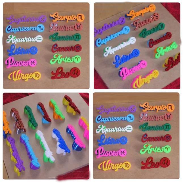 Aries, Taurus, Gemini, Cancer, Leo, Virgo, Libra, Scorpio, Sagittarius, Capricorn, Aquarius, Pisces, All the zodiac signs in one pack for a better price when purchasing
