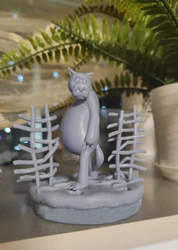 Fat wolf for 3D printing STL