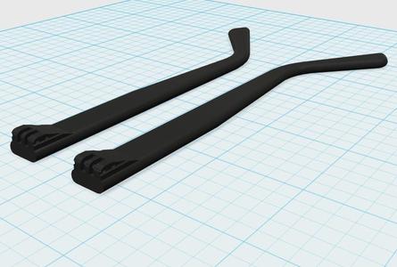 Eyeglass temple earpiece 