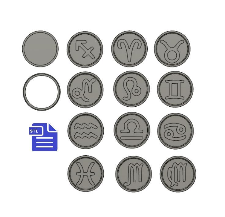 Zodiac Signs Bath Bomb Mold - Full Set