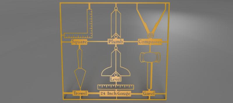 Cutout Masonic 2D Wall Art Collection (Personal Use)