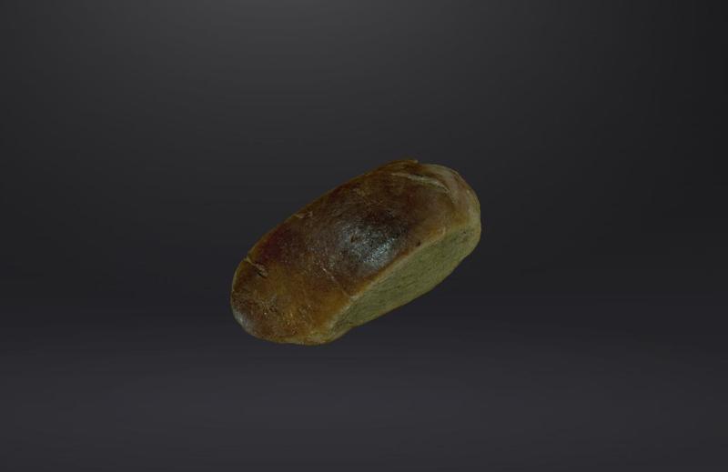 Bread,Brown bread - 3D Model (Low & High Poly)