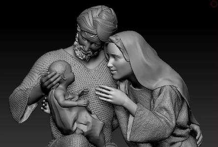 A very sweet Nativity scene printable