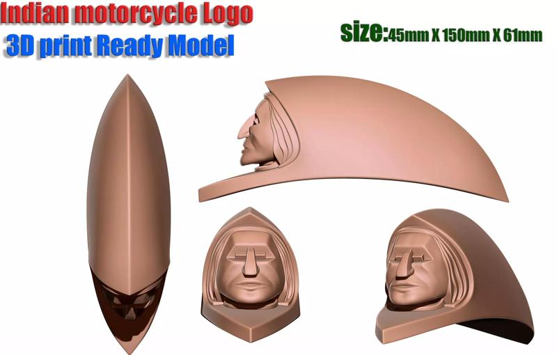 Indian Motorcycle logo for 3D print