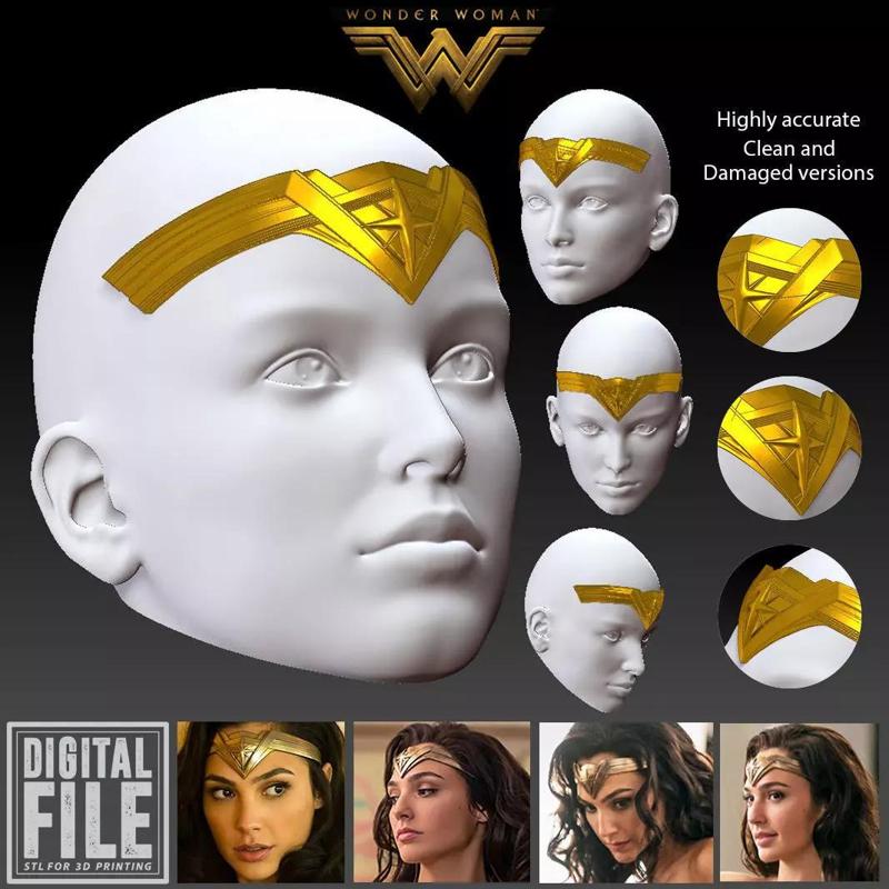 WONDER WOMAN GAL GADOT DCU TIARA CROWN INSPIRED