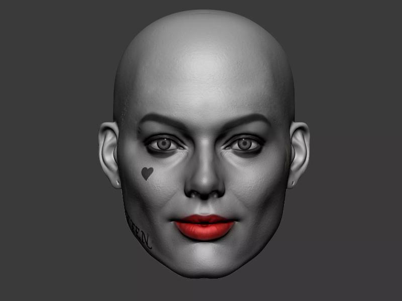 Harley Quinn in Birds of prey  6th scale bold head without neck
