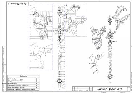 Junker Queen Axe - Overwatch - STL and CAD bundle - Commercial