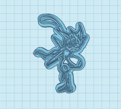 Pokemon: Ash's Greninja Cookie Cutter