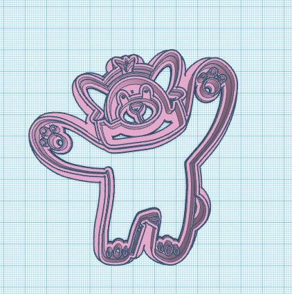 Pokemon: Bewear Cookie Cutter