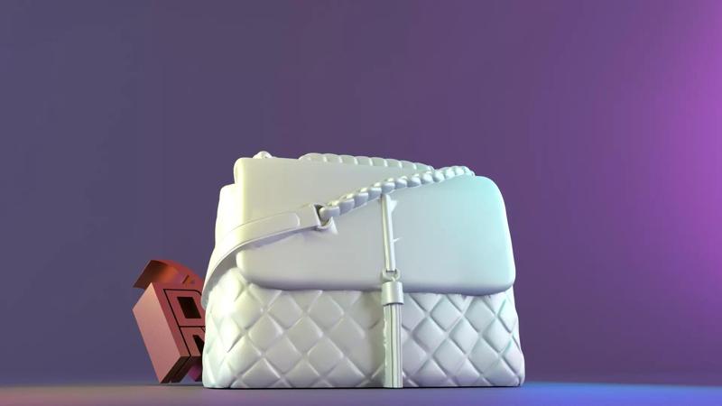 Aldo bag candle mold