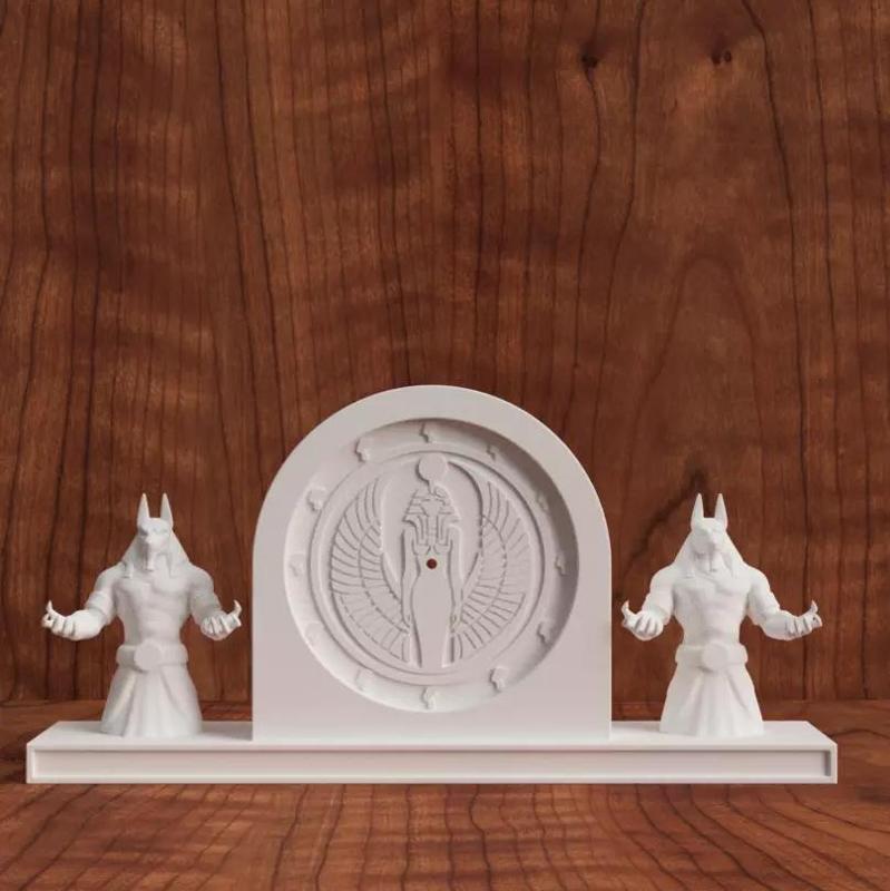 Anubis Desk Clock old Egypt