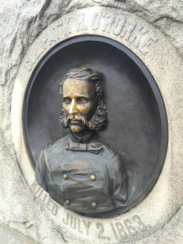 140th NY Monument Bronze - Little Round Top - Gettysburg