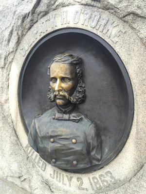 140th NY Monument Bronze - Little Round Top - Gettysburg