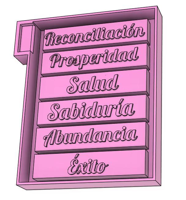 12 wishes candle mold