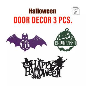 Halloween Wall    Door Sign Decor Set 3 pcs