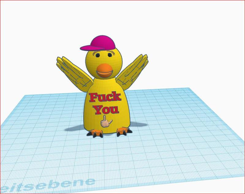 Duck says: "Fuck You"