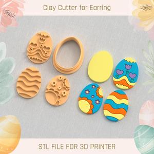 Eggs end Stamp Pack Easter Polymer Clay Cutters
