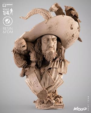 Wicked Movies Barbossa Portrait Bust
