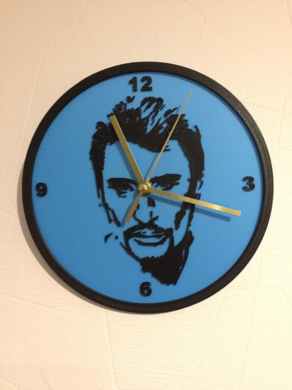 clock johnny hallyday