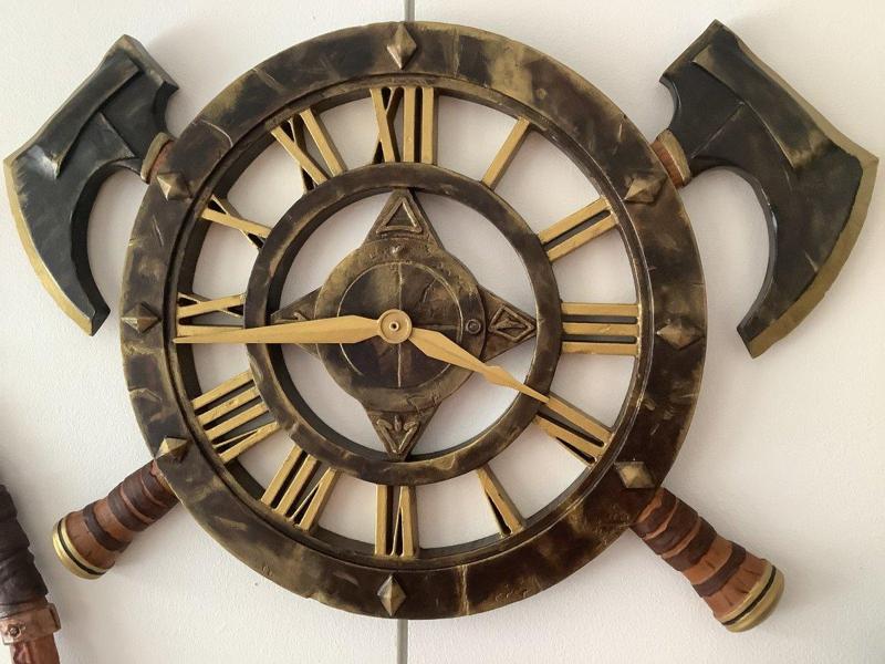 2-axes Clock, 59 cm wide