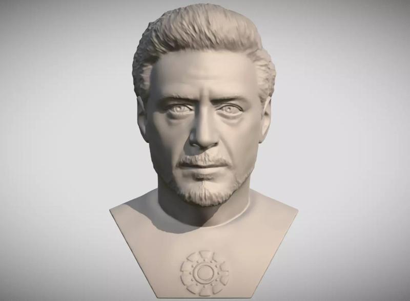 Tony Stark Robert Downey Jr Iron Man bust
