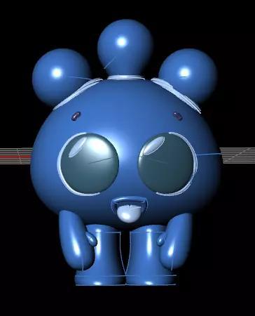 CUTE puffy puff TOY 3D PRINTABLE MODEL