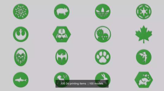 100 3d printing items  3D Model Collection