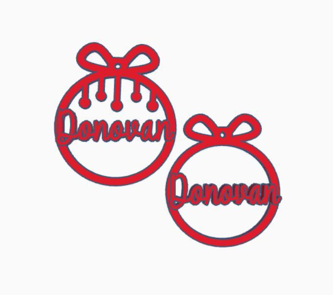 2 Christmas decorations, donovan