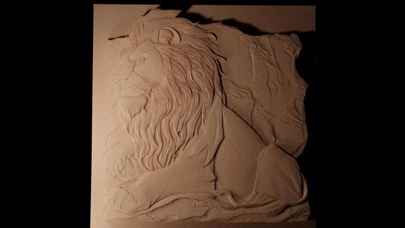 Mufasa The Lion King CNC 3d Print High Relief Sand Casting